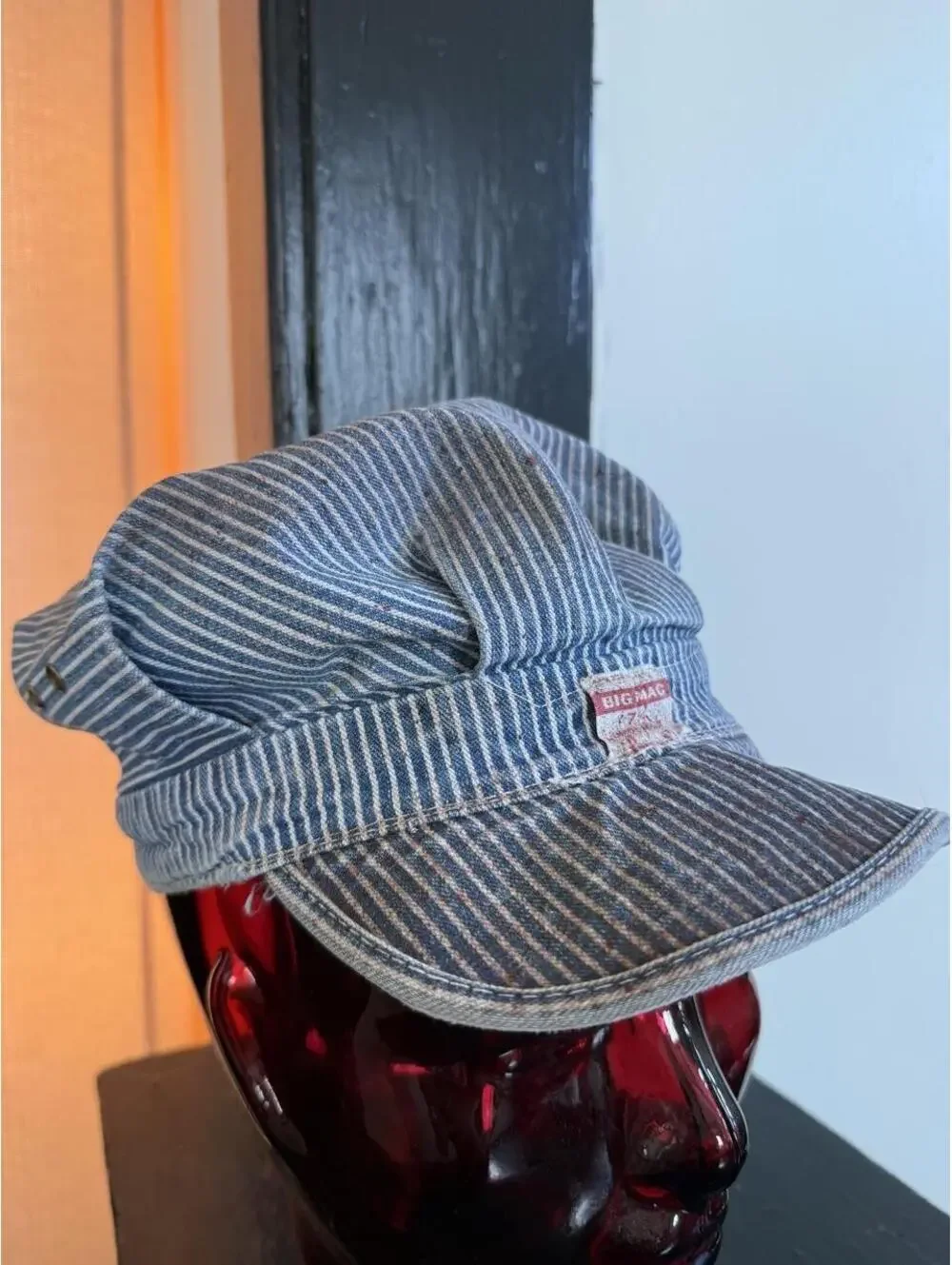 big mac 1960s conductor hickory striped hat